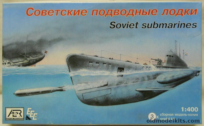 AER 1/400 Soviet Submarine, 40001 plastic model kit